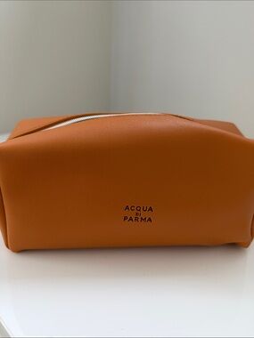 Acqua Di Parma Orange Leather Toiletry Case